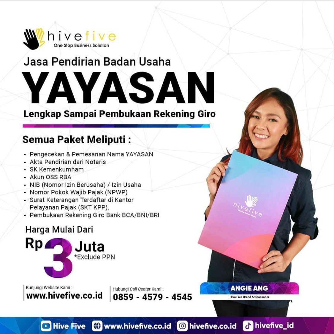 Jasa Pembuatan Yayasan | One Stop Business Solution | Hive Five