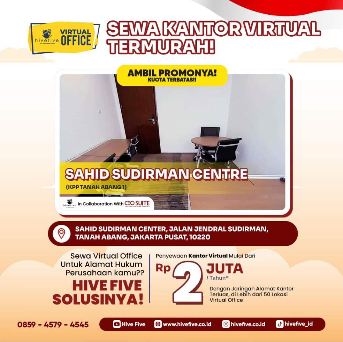 Sukses selalu untuk bisnis Anda, Sobat Hive Five!